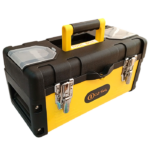 7016 CAJA DE HERRAMIENTAS METALICA AMARILLA 14″