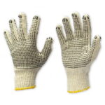 Guantes de Hilaza con Puntos en PVC