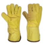 Guante de Vaqueta Largo Amarillo Sencillo «L»