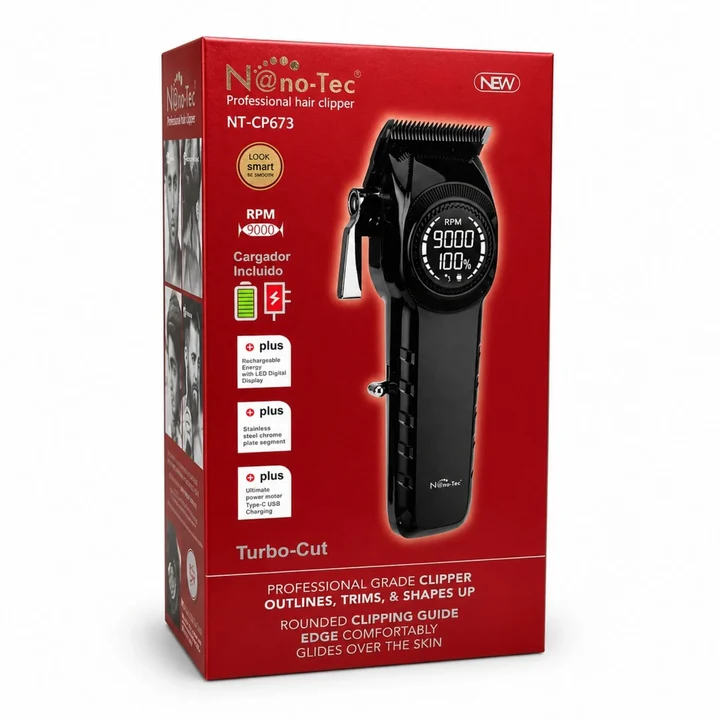 MaquinaPeluqueraNT-CP673_1__11zon Máquina Cortadora De Cabello Profesional 9000 RPM Nano-Tec NT-CP673 B2B