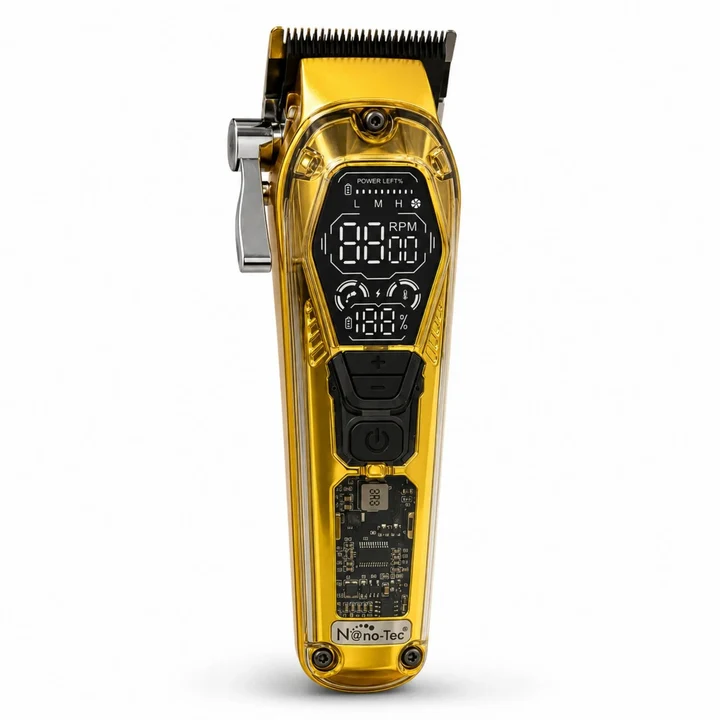 Afeitadora Eléctrica Recargable Nano-Tec De Triple Cabezal Con Pantalla Digital NT-AE671 B2B