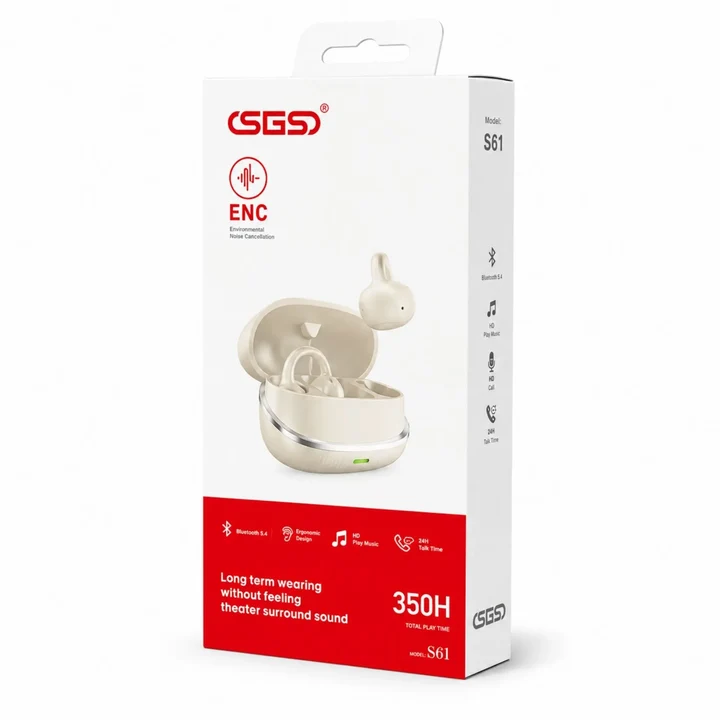 AudifonosInalambricosSGSS61_1__11zon Audífonos Inalámbricos Bluetooth 5.3 Con ENC Y Estuche De Carga SGS S61