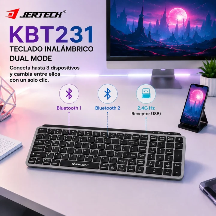 TecladoJertechKBT231_1__11zon Teclado Inalámbrico Slim Dual Mode Bluetooth Y 2.4G Jertech KBT231